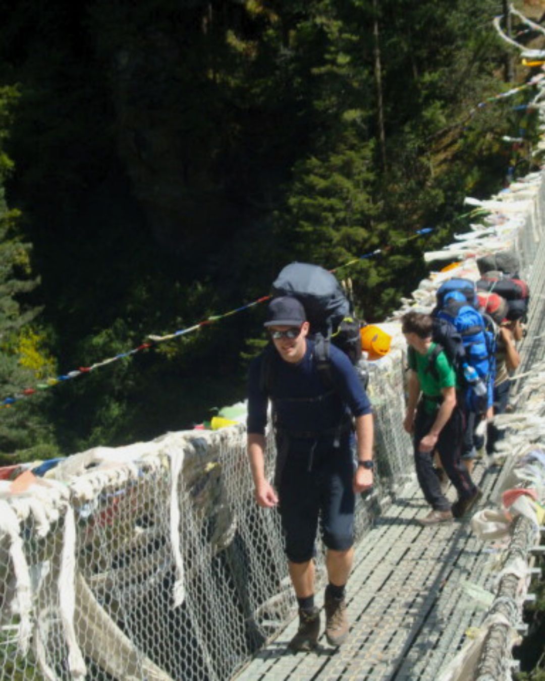 Trekkers Everest Base Camp trail view