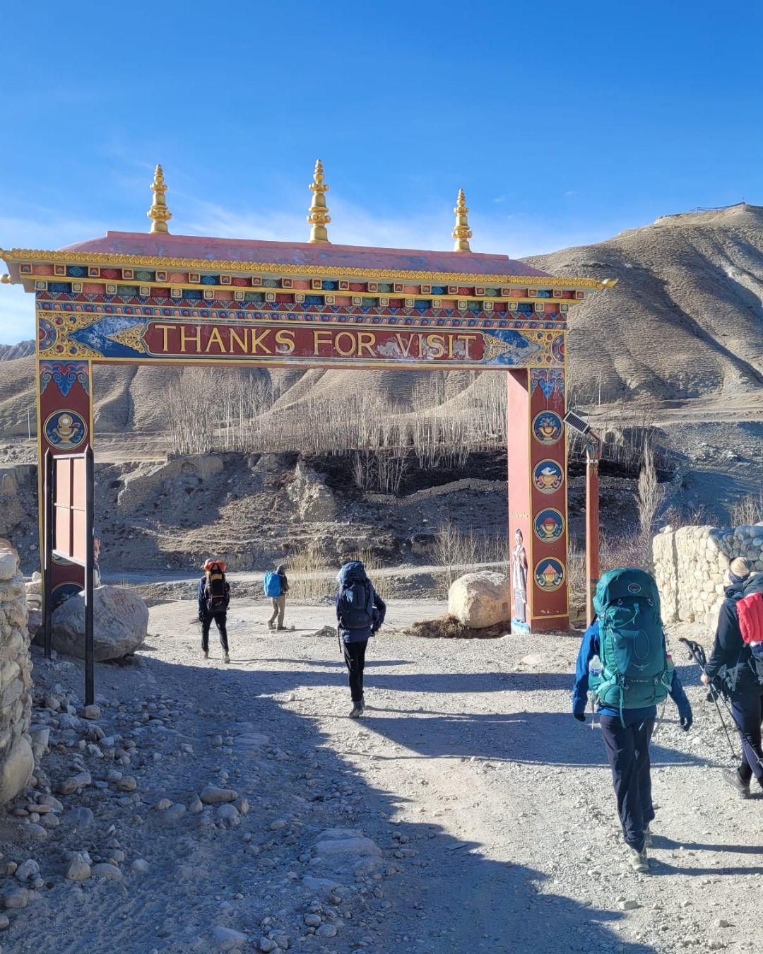 Panoramic view of Upper Mustang’s rugged terrain