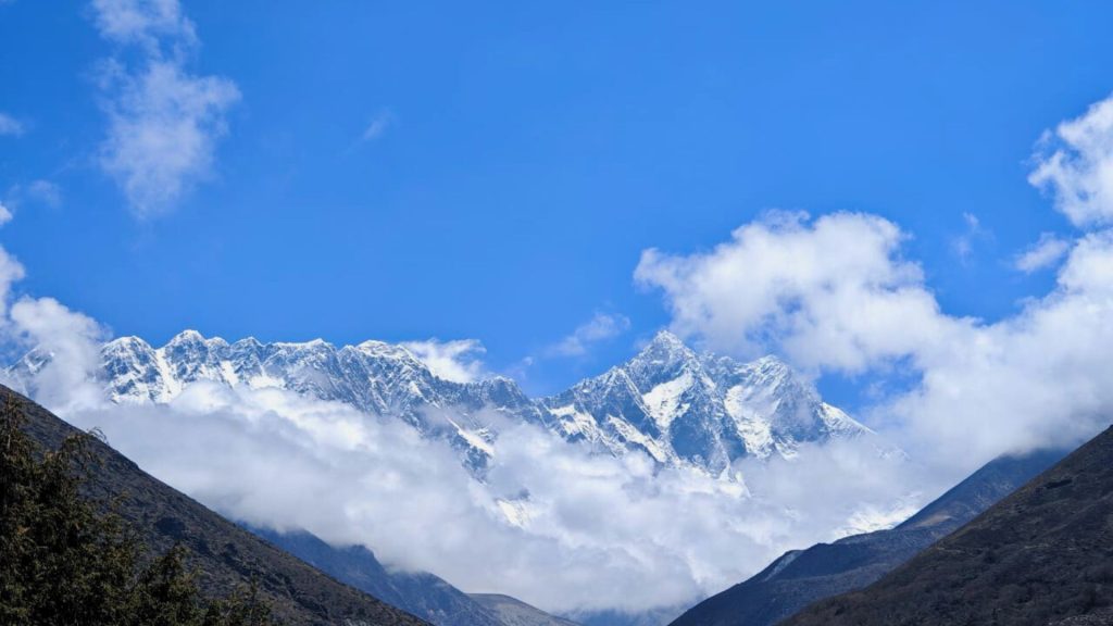 Everest Base Camp trek panorama.