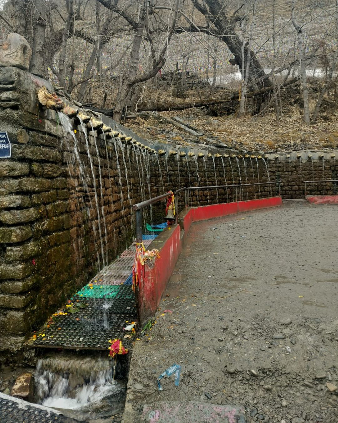 108 water spouts at Muktinath Temple for holy bathing