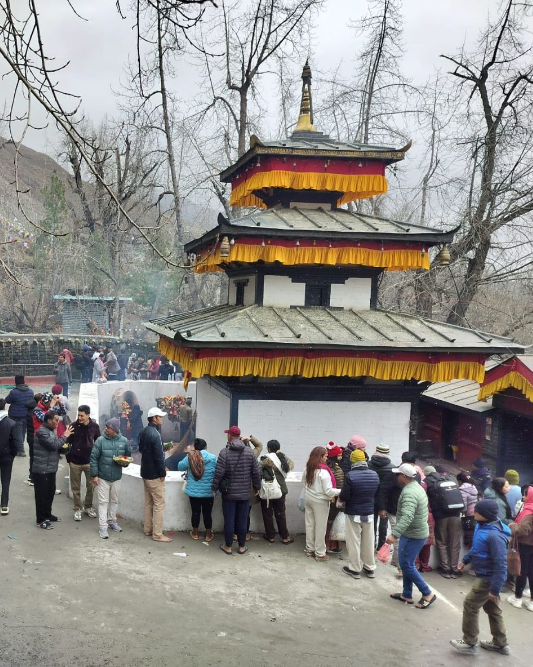 Ancient Buddhist monastery temple in Lower Mustang Nepal Muktinath area