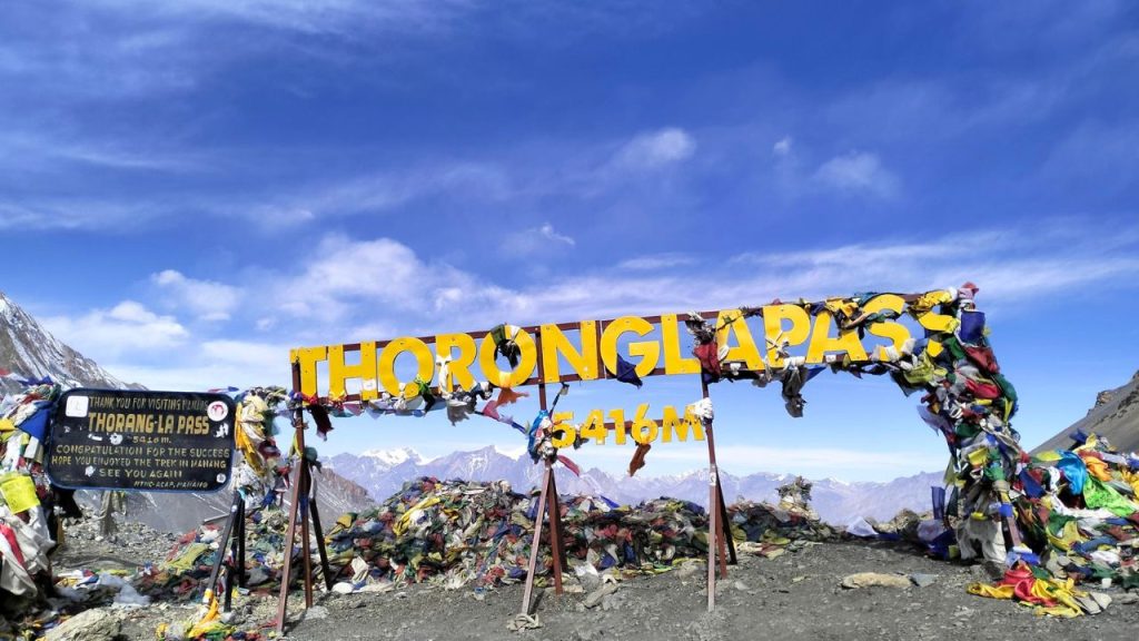 Thorong La Pass 5416m on Annapurna Circuit Trek