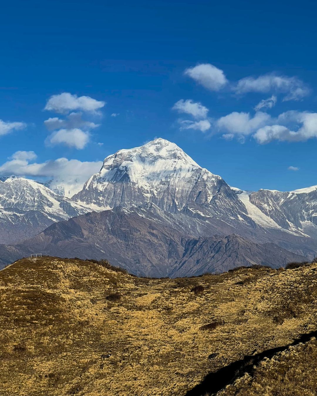 Signpost to Annapurna Base Camp, Khopra Trek