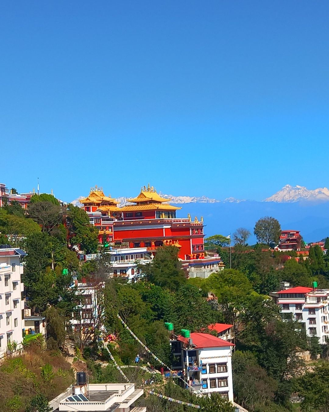 Namobuddha monastery courtyard Nepal