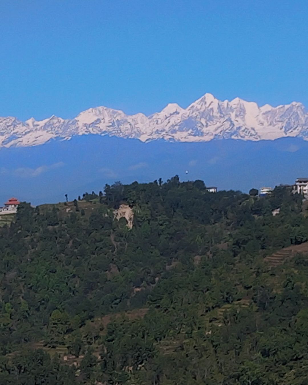 Mountain views from Panauti Namobudhda Sanga Day tour