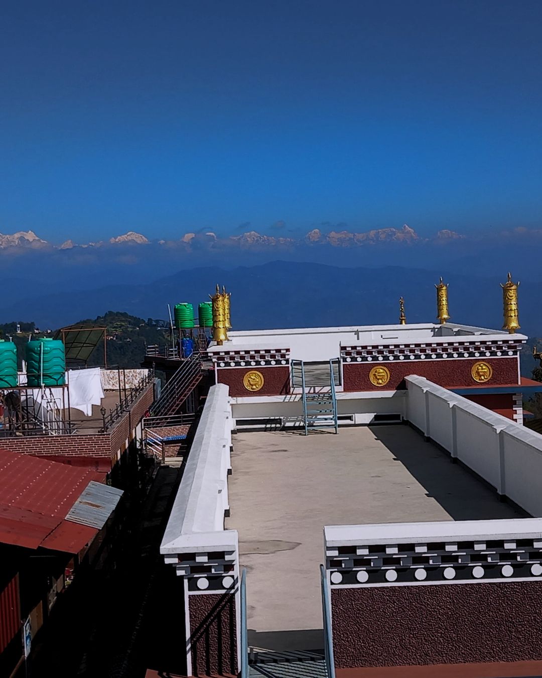Prayer flags at Namobuddha Buddhist site