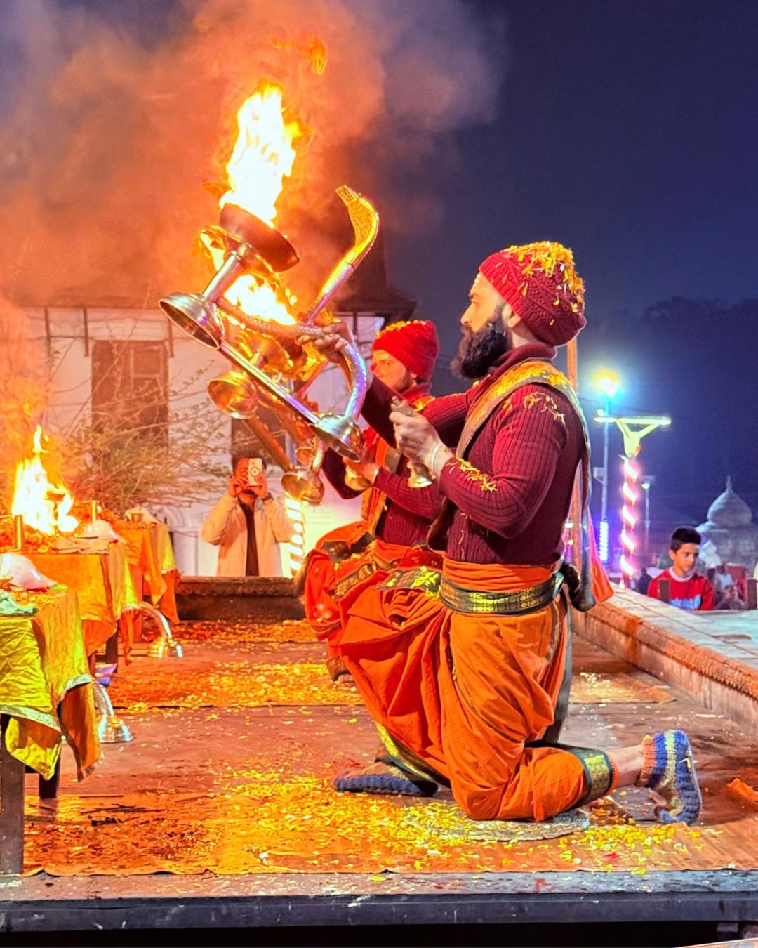 Evening Aarati at Pashupatinath Temple Kathmandu