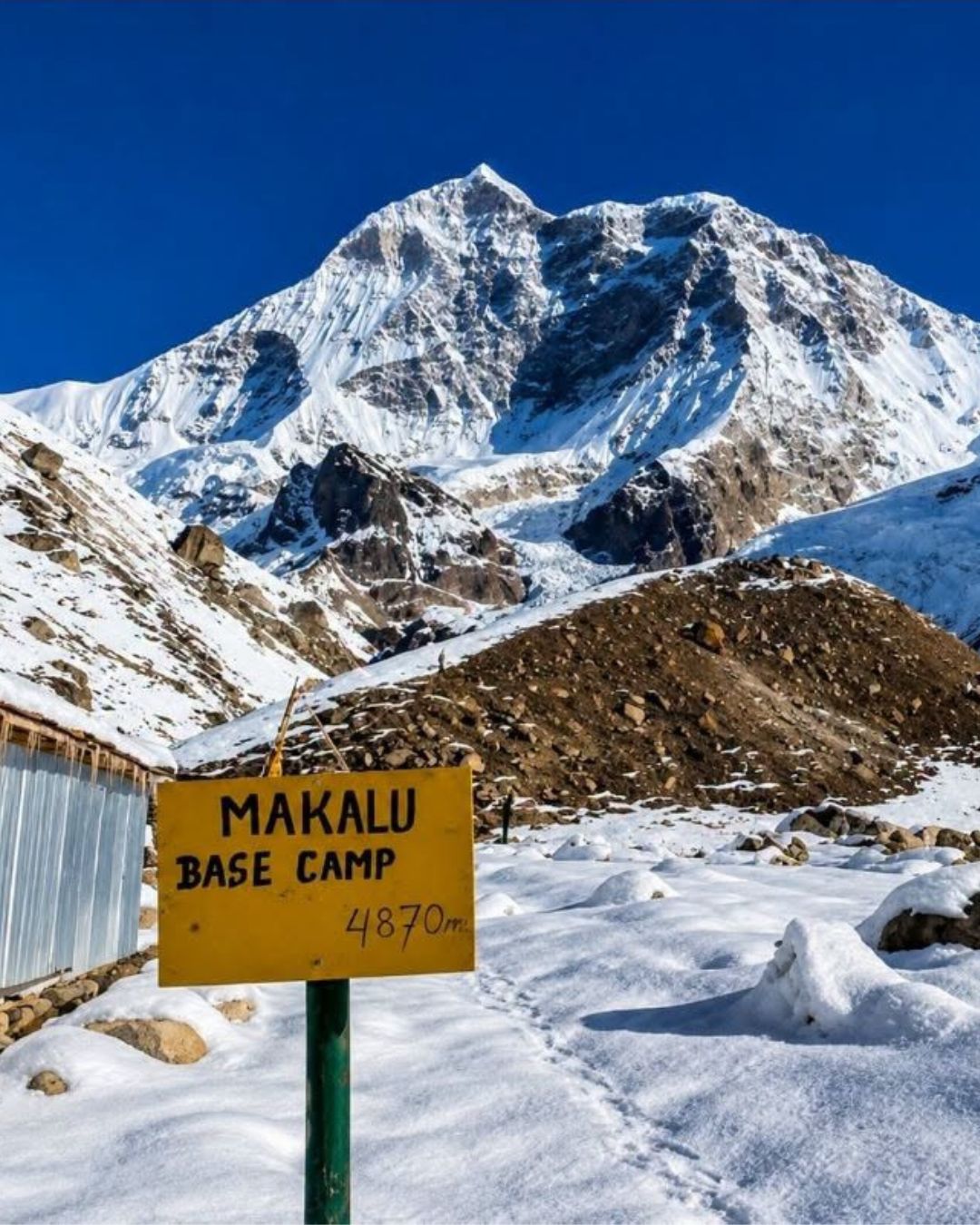 Mountain View from Makalu Base Camp Trek