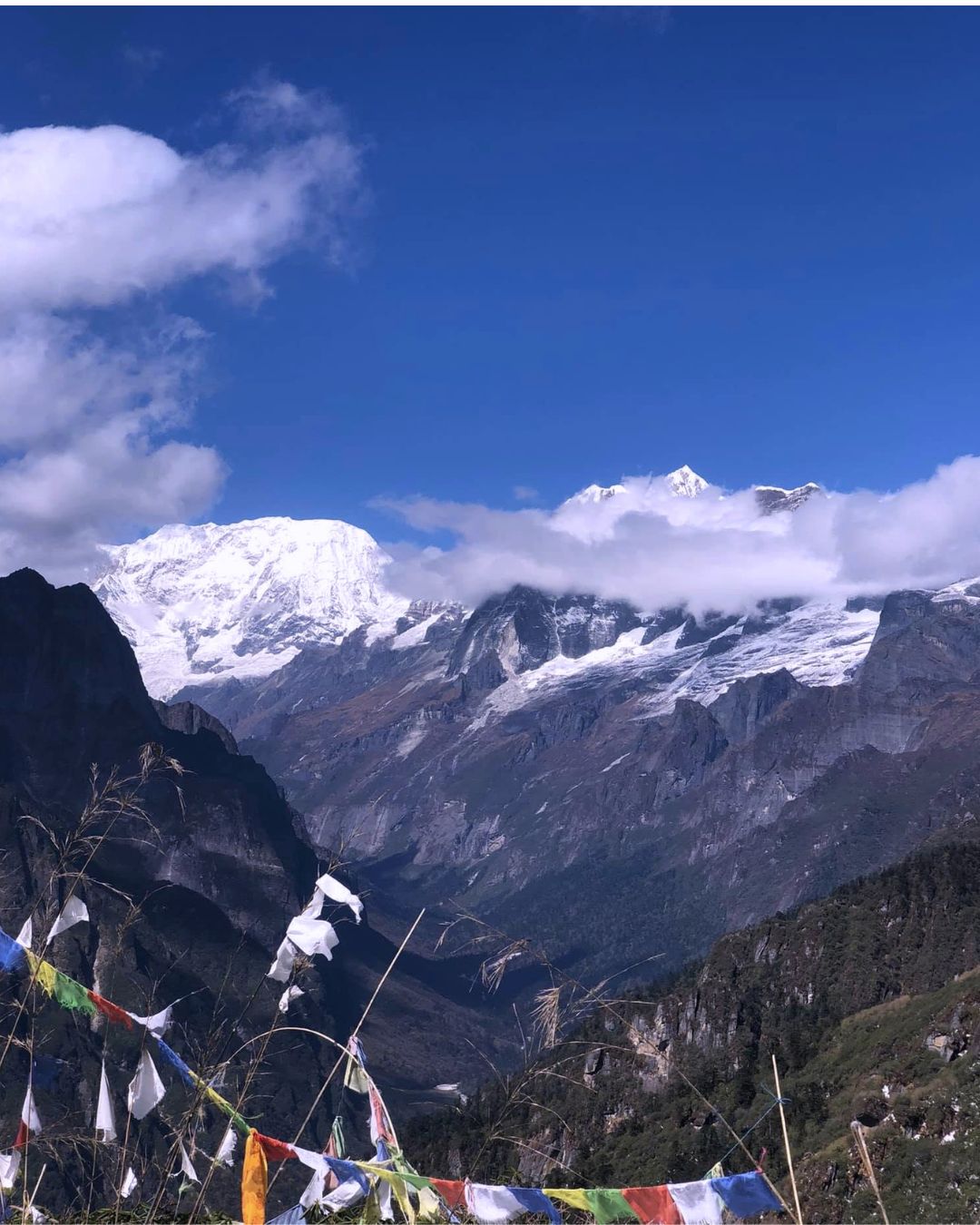 Mountain View from the Makalu Base Camp trail